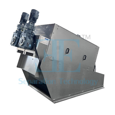 Máy khử nước bùn bằng máy ép vít công nghiệp 10-150m3/h Công suất