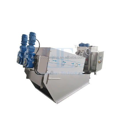 6.8-100m3/H Máy ép vít máy khử nước bùn SUS304 Máy ép vít nước thải