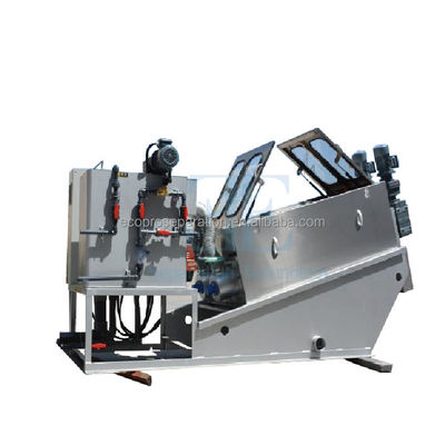 0.8m3/H-12m3/H Máy ép vít khử nước 0.4kw Máy ép khử nước bùn trục