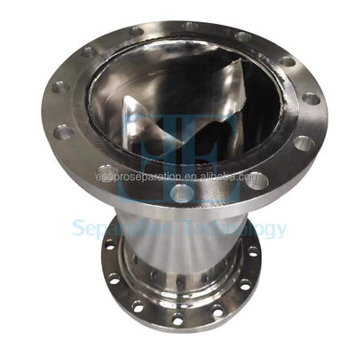 Máy trộn tĩnh công nghiệp với lưỡi trộn cố định cho thiết bị trộn đường ống