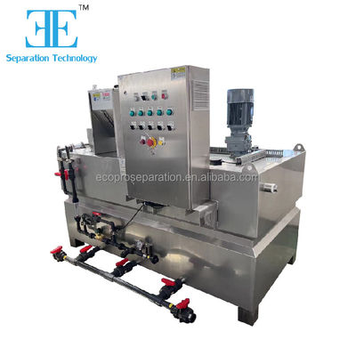 Hệ thống liều lượng polyme điều khiển Schneider với bộ khuấy lưu trữ 0,75kw
