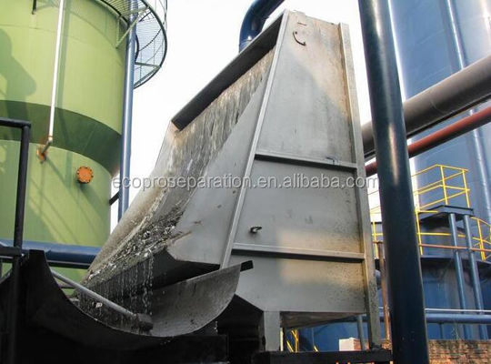 Màn hình dây cáp lưỡi liềm tĩnh không gỉ để xử lý trước nước thải