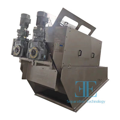 Máy khử nước bùn có hàm lượng độ ẩm dưới 80% với hiệu suất và thông số kỹ thuật trục 300mm