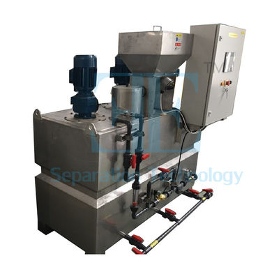 Hệ thống liều lượng tự động 2000L / H với điều khiển màn hình cảm ứng PLC và bộ khuấy lưu trữ